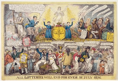 The End of the Lottery by Isaac Robert Cruikshank
